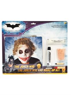 Batman Dark Knight - Deluxe Joker Wig / Makeup Accessory Kit (Adult)