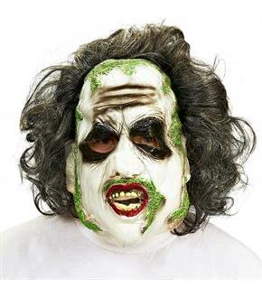 Beetlejuice 3/4 Vinyl Mask with Hair