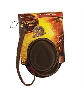 Indiana Jones - Indiana Jones Hat and Whip Set Adult