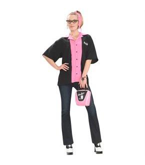 Queen Pins Bowling Shirt Adult Costume
