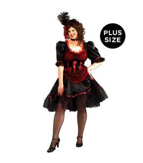 Saloon Girl Adult Plus Costume