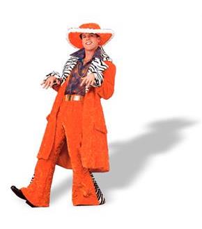 Daddy Passion Pants Orange Adult Costume