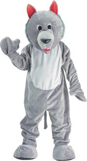 Hungry Wolf Economy Mascot Adult Costume
