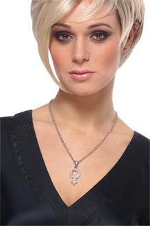 Rhinestone Mod Woman Necklace
