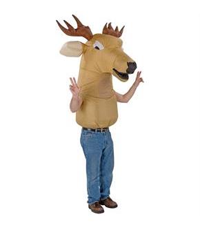 Oversized Inflatable Deer Head Adult Costume