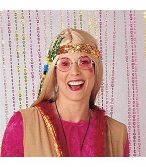 Blonde Wig with Beads