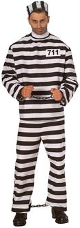 Convict Costume X-Large Adult