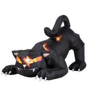 Airblown Animated Black Cat