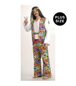Hippie Man Adult Plus Costume