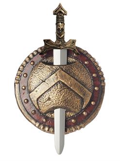 Spartan Combat Shield and Sword
