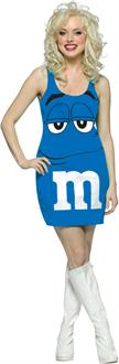 MandM Blue Tank Dress Adult Costume