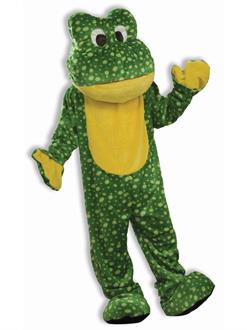Deluxe Plush Frog Mascot Adult Costume