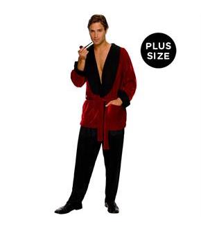Playboy Men's Smoking Jacket Adult Plus Costume