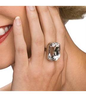 Faux Diamond Ring