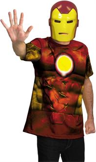 Iron Man Shirt And Mask Adult Costume