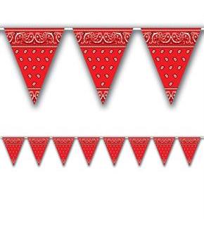 Bandana Pennant Banner 11" x 12"