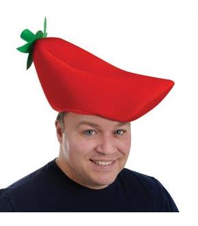 Plush Chili Pepper Hat