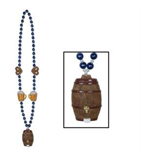 Oktoberfest - Beads with Keg Medallion