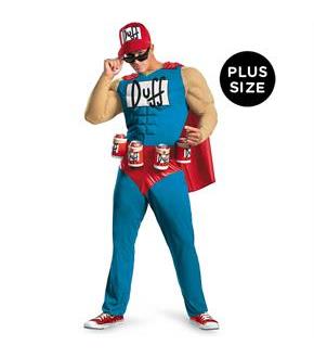 The Simpsons - Duffman Classic Muscle Adult Costume