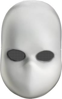 Blank Black Eyes Doll Mask (Adult)