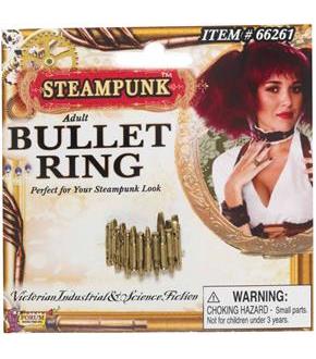 Steampunk Bullet Ring Adult