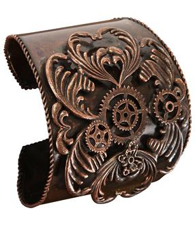 Steampunk Antique Copper Bracelet Adult