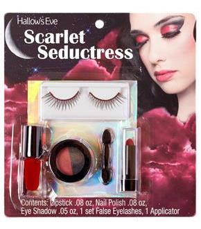 Hallow's Eve Scarlet Seductress Makeup and False Eyelashes Kit Adult