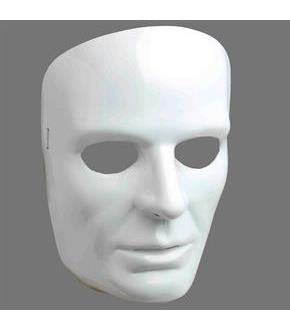 White Face Adult Mask