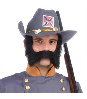 Military General Moustache and Sideburns