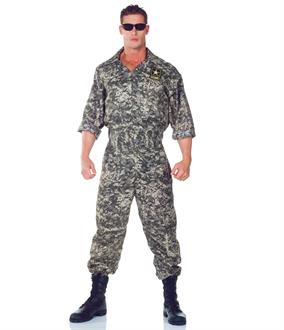 U.S. Army Jumpsuit Adult Plus Costume