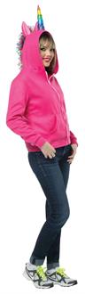 Pink Unicorn Hoodie Adult Costume