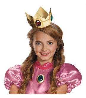 Super Mario Brothers Princess Peach Crown & Amulet