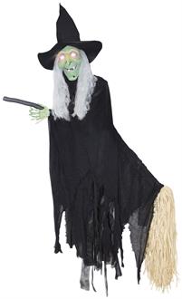 Animated Lifesize Flying Witch