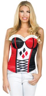 Womens Harley Quinn Corset