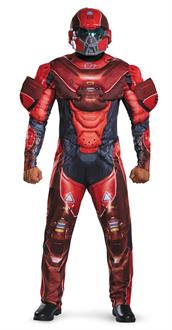 Halo Red Spartan Muscle Adult Costume
