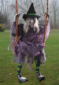 Swinging Witch 36" Tall