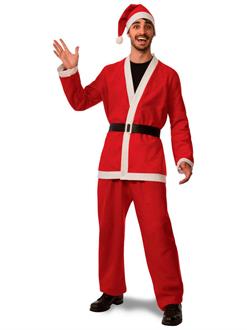 Mens Flannel Santa Suit