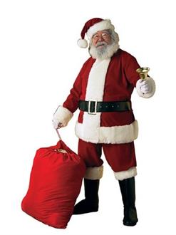 Mens Deluxe XXXL Velvet Santa Suit