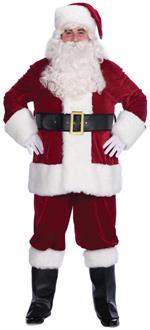 Mens 10 Piece Santa Suit Set