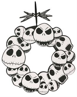 The Nightmare Before Christmas Jack Skellington 17" Wreath