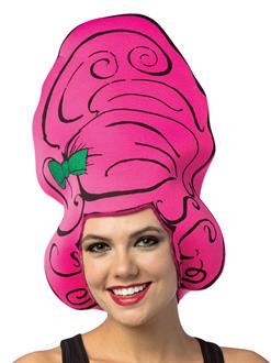 Cartoon Wig - Beehive Pink