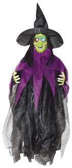 3' Hanging Light up Witch