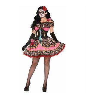 Women's Day Of The Dead Senorita Costume