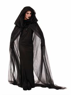 Womens Black Haunted Dress Costume