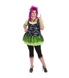 80s Punk Lady Plus Size Costume