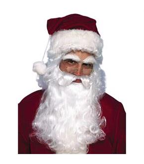 Economy Santa Wig And Beard Set