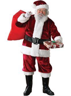Crimson Regency Plush Adult Santa Suit