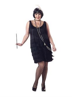 Fashion Flapper Plus Size Adult Costume