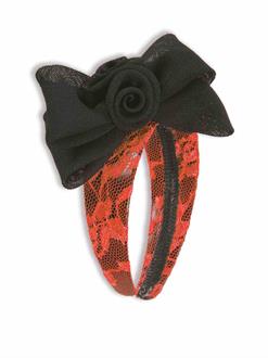 80s Lace Headband With Bow