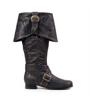 Jack Pirate Adult Black Boots